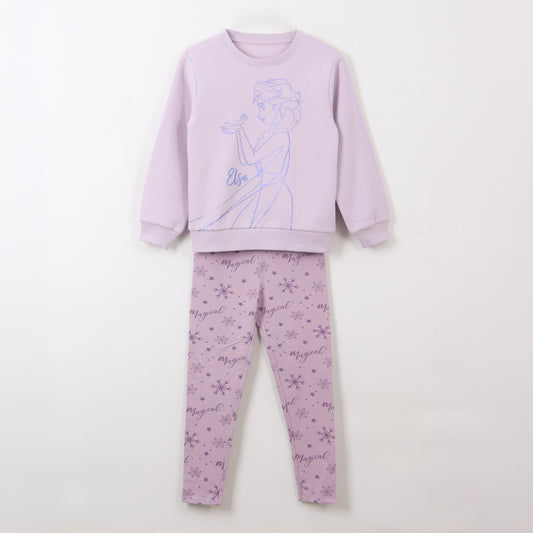 Conjunto Niña Elsa Frozen Lila Disney - Conjuntos Chile | The Brands Club cl