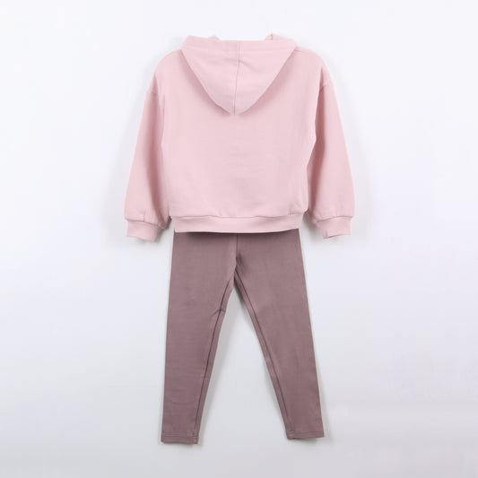 Conjunto Niña Hoodie Lilo & Stitch Rosado Disney - Conjuntos Chile | The Brands Club cl