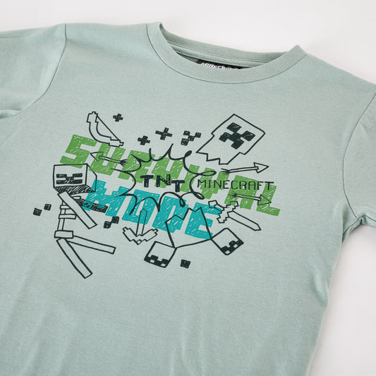 Conjunto Niño Cargo Verde Minecraft - Conjuntos Chile | The Brands Club cl