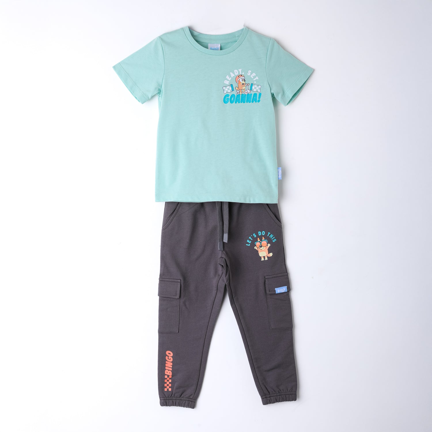 Conjunto Niño Bingo Frente Verde Bluey