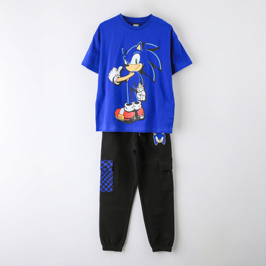 Conjunto Niño Personaje Grande Azul Sonic - Conjuntos Chile | The Brands Club cl