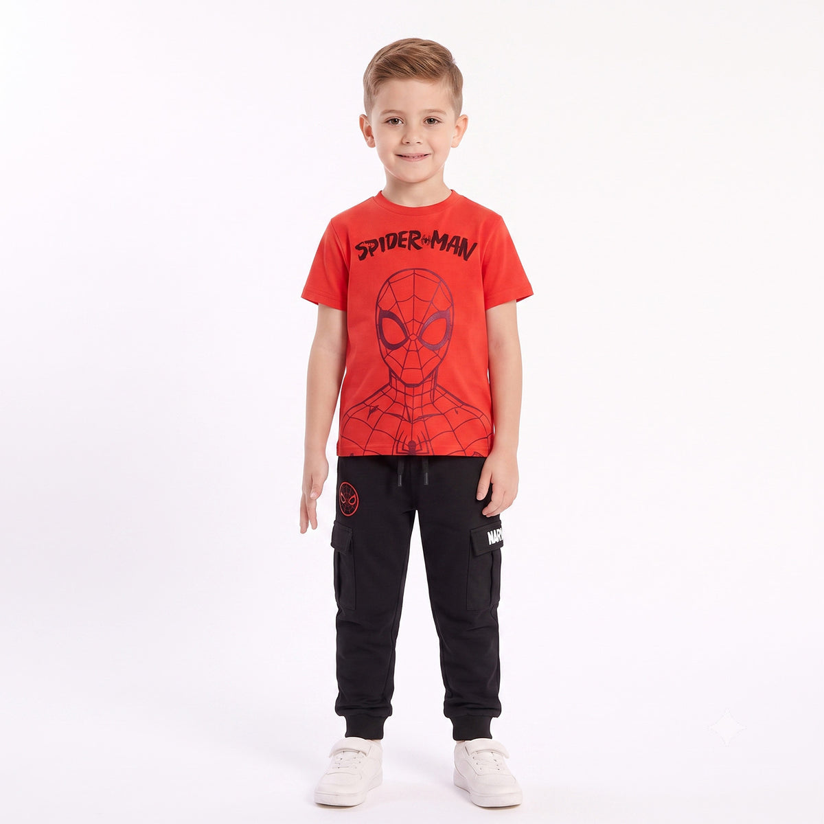 Conjunto Niño Spiderman Marvel Estampado Rojo