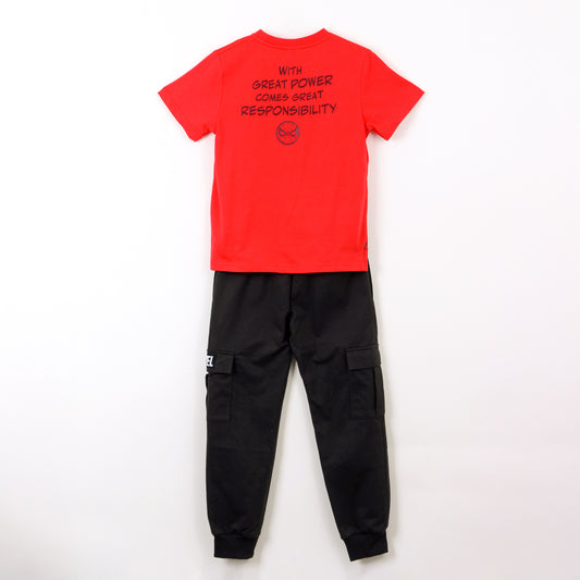 Conjunto Niño Spiderman Marvel Estampado Rojo - Conjuntos Chile | The Brands Club cl