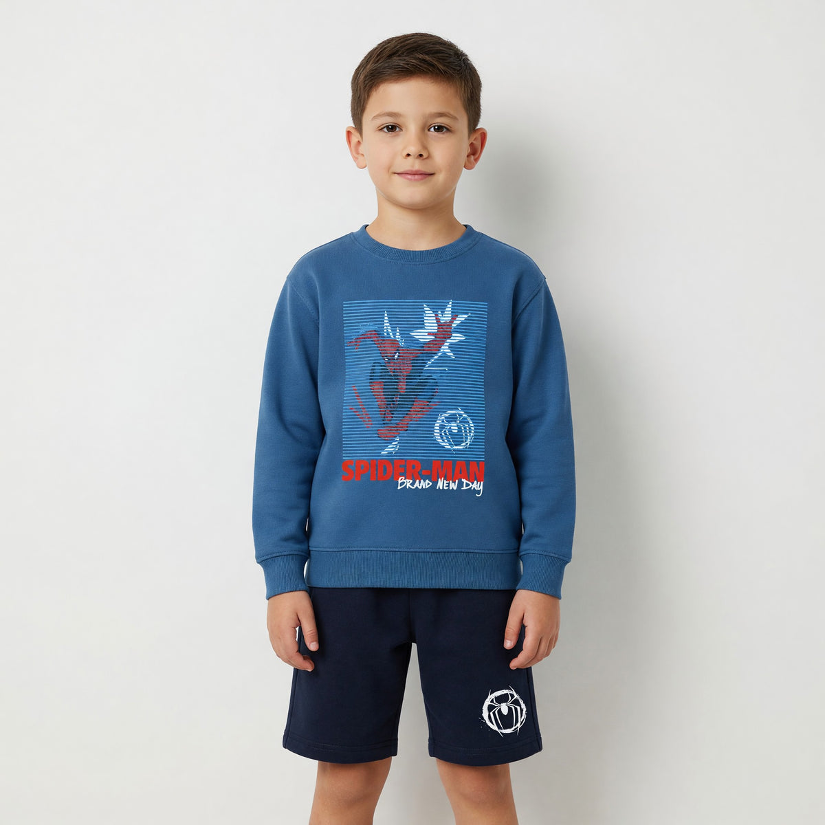 Conjunto Niño Spiderman Marvel Corto Azul
