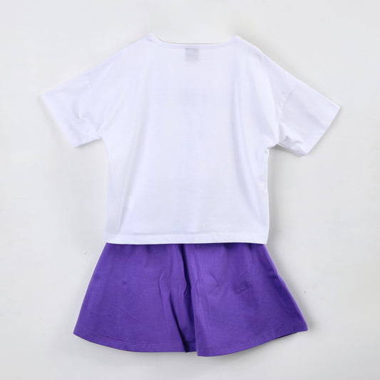 Conjunto Niña Kpop Demon Hunters Falda Morado - Conjuntos Chile | The Brands Club cl