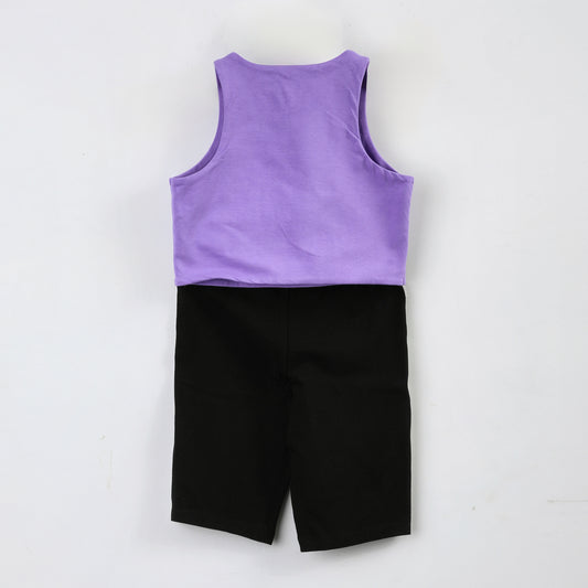 Conjunto Niña Kpop Demon Hunters Calza Morado - Conjuntos Chile | The Brands Club cl