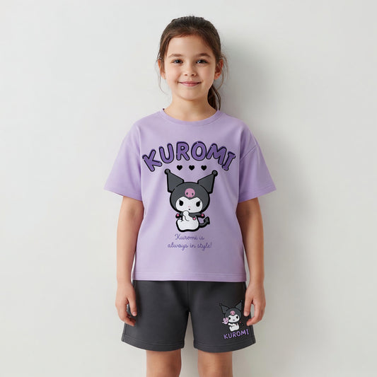 Conjunto Niña Kuromi Hello Kitty Lila - Conjuntos Chile | The Brands Club cl