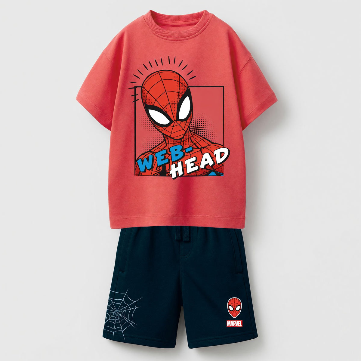 Conjunto Niño Spiderman Marvel Rojo