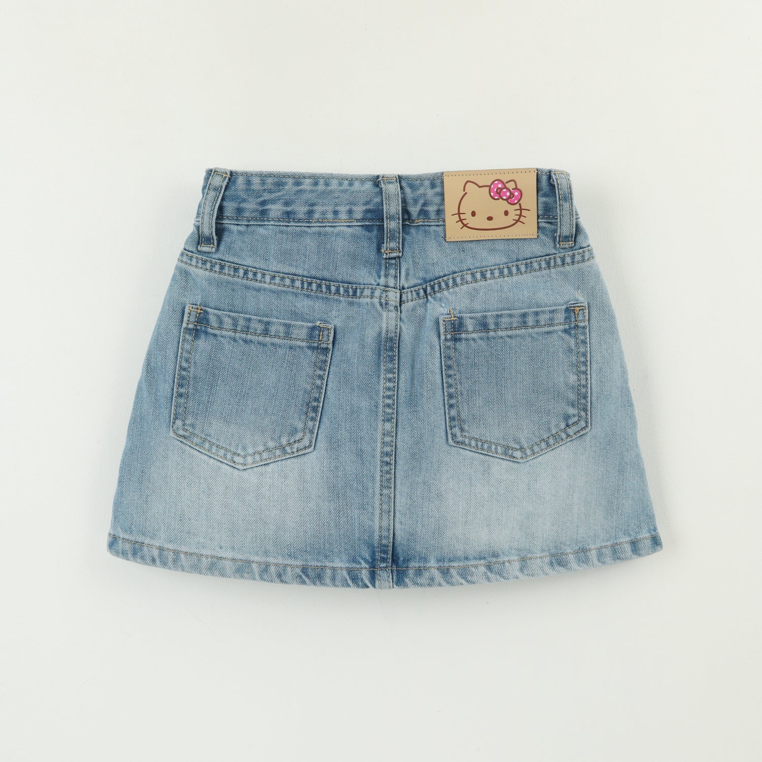 Falda Niña Azul Mezclilla Hello Kitty