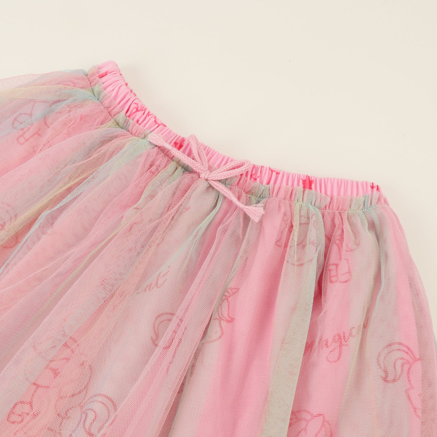 Falda Niña Rosado Tull Unicornio