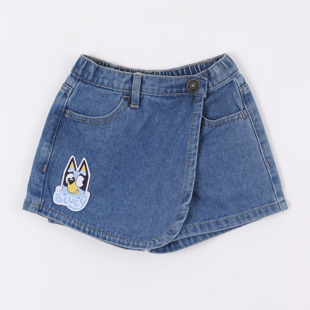 Falda Short Niña Bluey Denim - Faldas Chile | The Brands Club cl