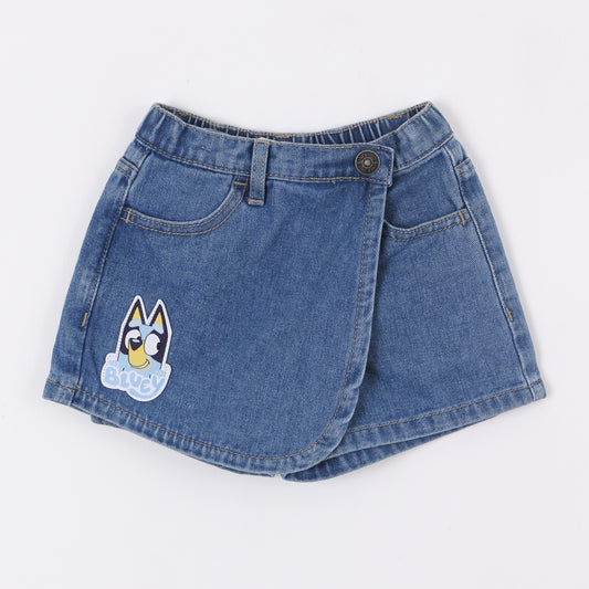 Falda Short Niña Bluey Denim - Faldas Chile | The Brands Club cl