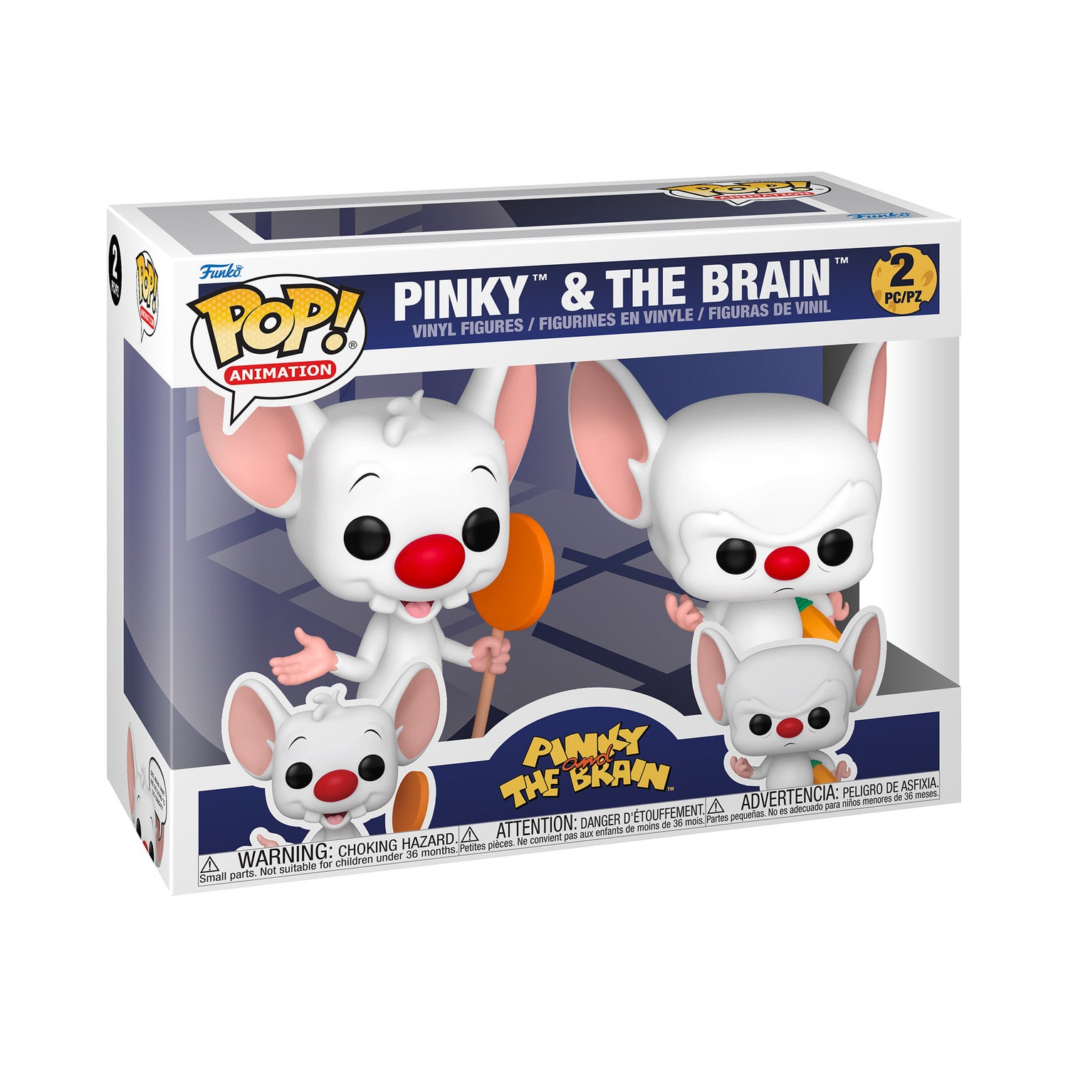 Funko Pop Animation: Pinky & Cerebro 2 Pack - Funkos Pop Chile | The Brands Club cl