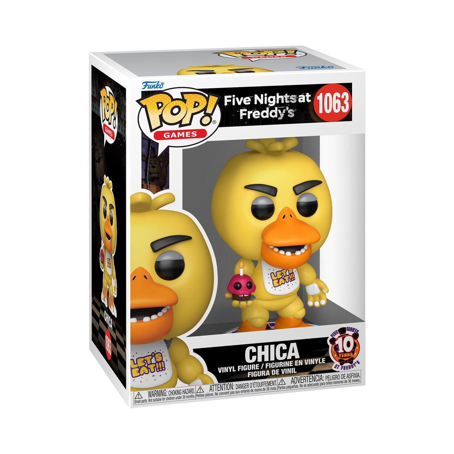 Funko Pop Five Nights At Freddys 10th Chica - 1063 - Funkos Pop Chile | The Brands Club cl