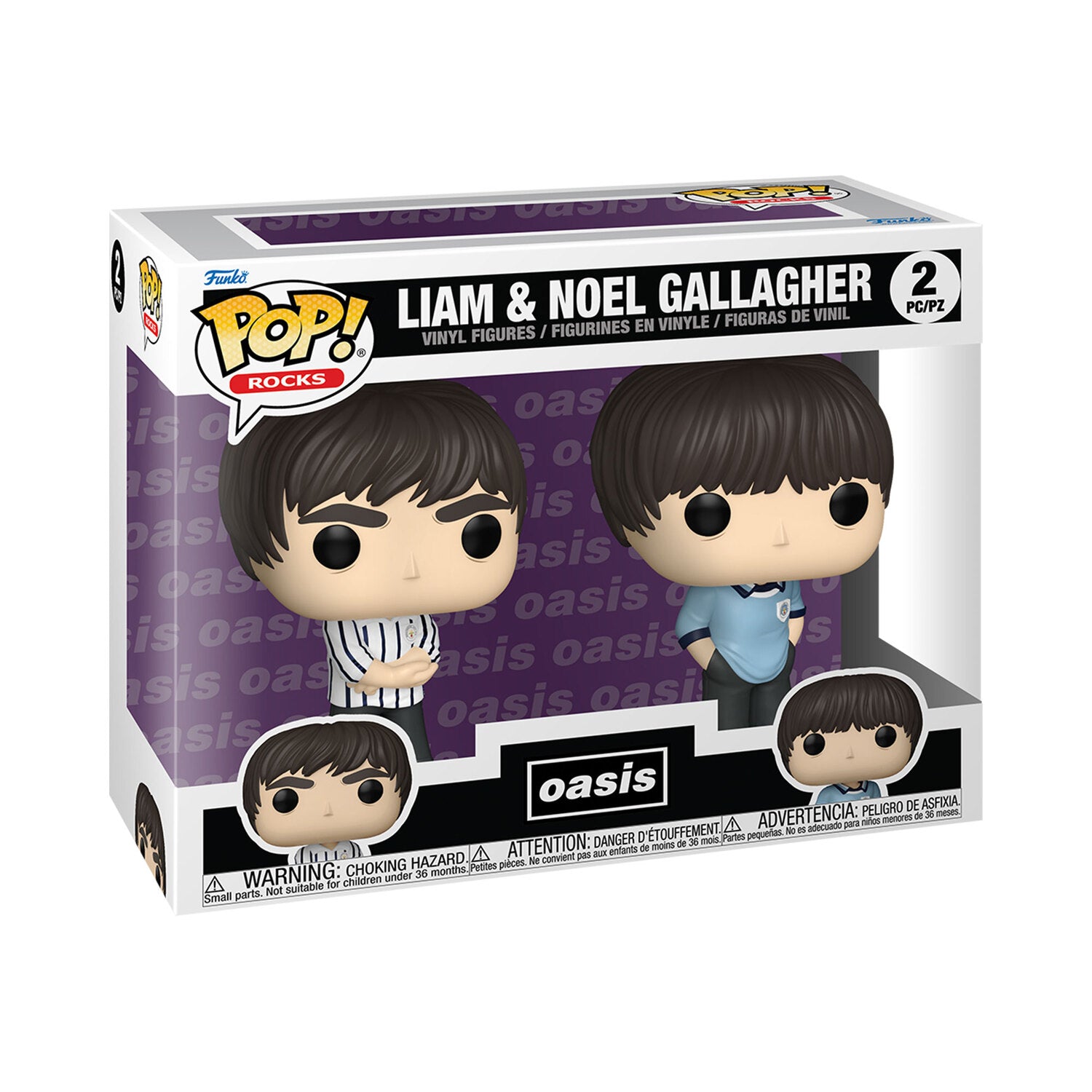 Funko Pop Oasis: Liam & Noel Gallagher 2 Pack - Funkos Pop Chile | The Brands Club cl