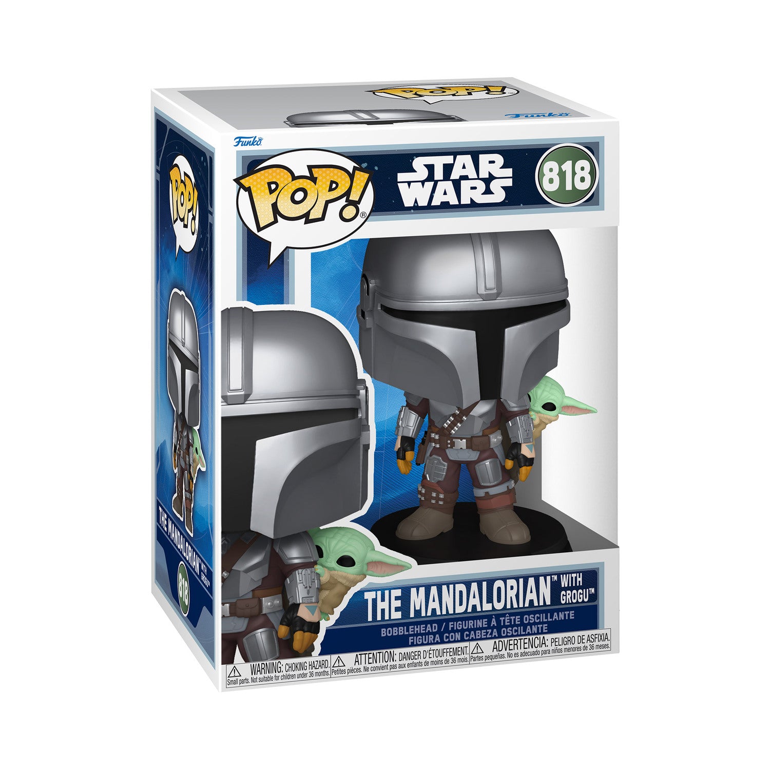 Funko Pop! The Mandalorian with Grogu Star Wars #818