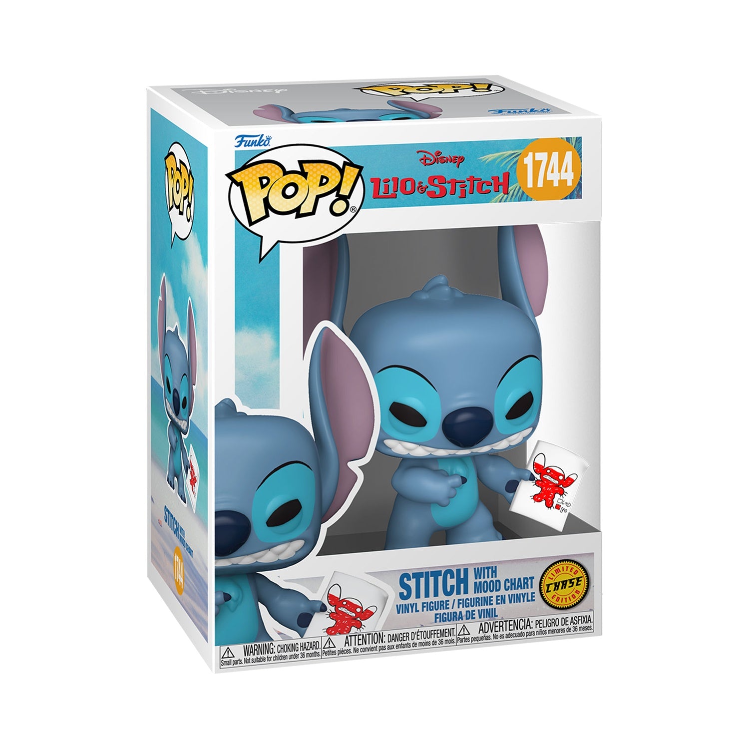 Funko Pop! Stitch con Tabla de Ánimo Disney #1744
