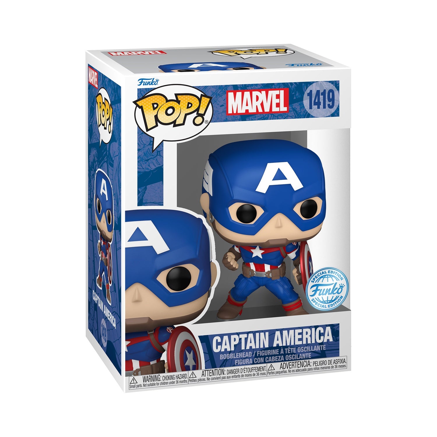 Funko Pop! New Classics: Capitán América Marvel #1419