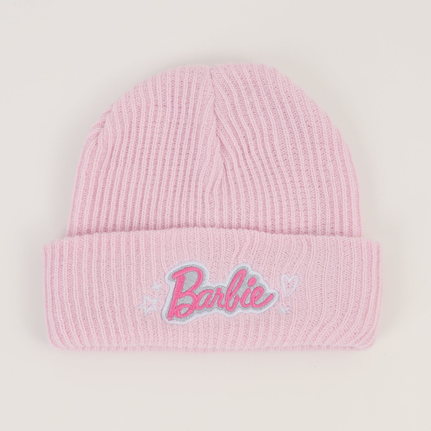Gorro Niña Corazones Rosado Barbie