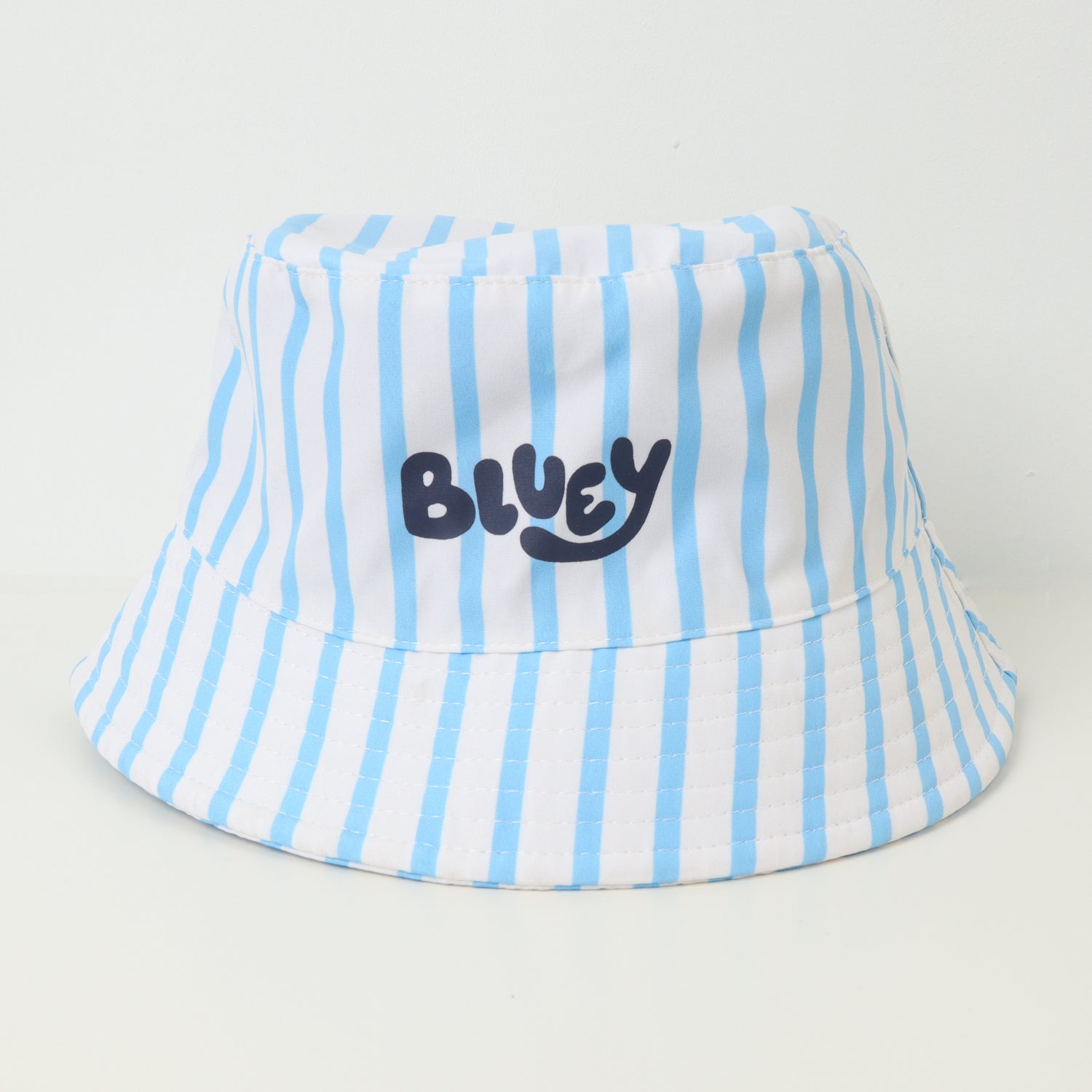 Gorro Bucket Niña Rayas Celeste Bluey