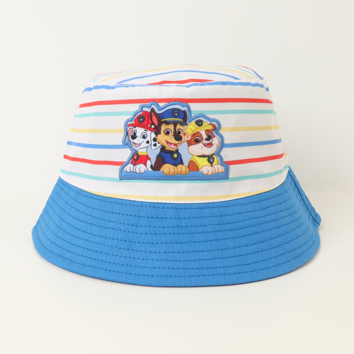 Gorro Bucket Niño Rubble Marshall Y Chase Beige Paw Patrol