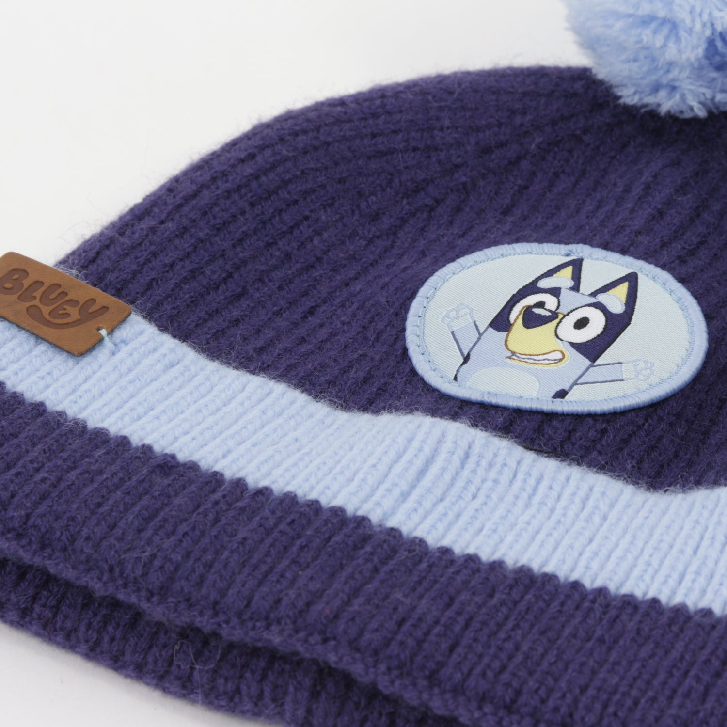 Gorro con Pompón Niño Personaje Azul Bluey