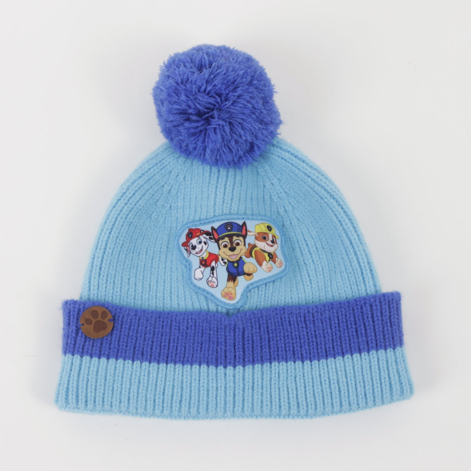 Gorro con Pompón Niño Chase Marshal & Rubble Azul Paw Patrol - Gorros Y Jockeys Chile | The Brands Club cl