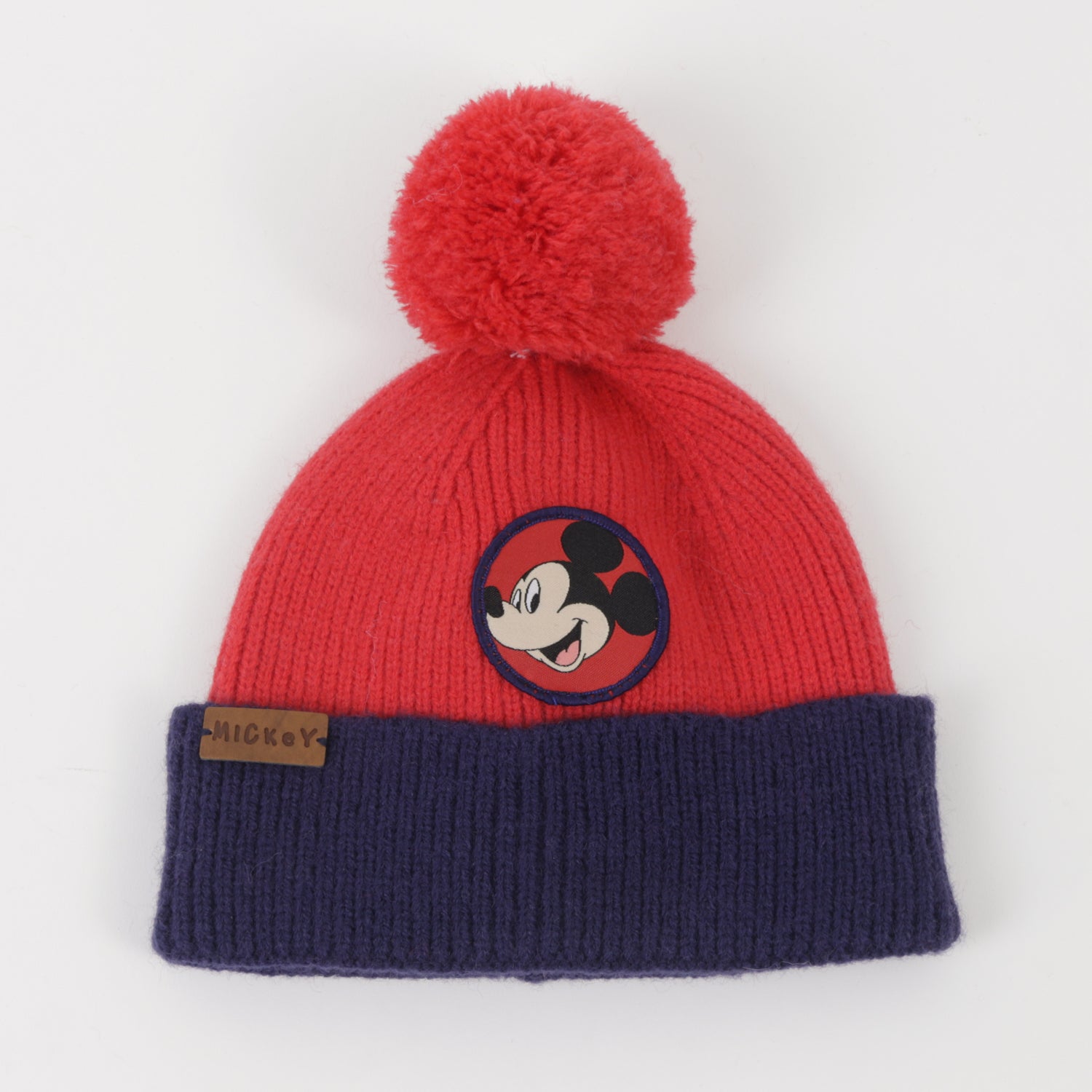 Gorro con Pompón Niño Mickey Mouse Rojo Disney