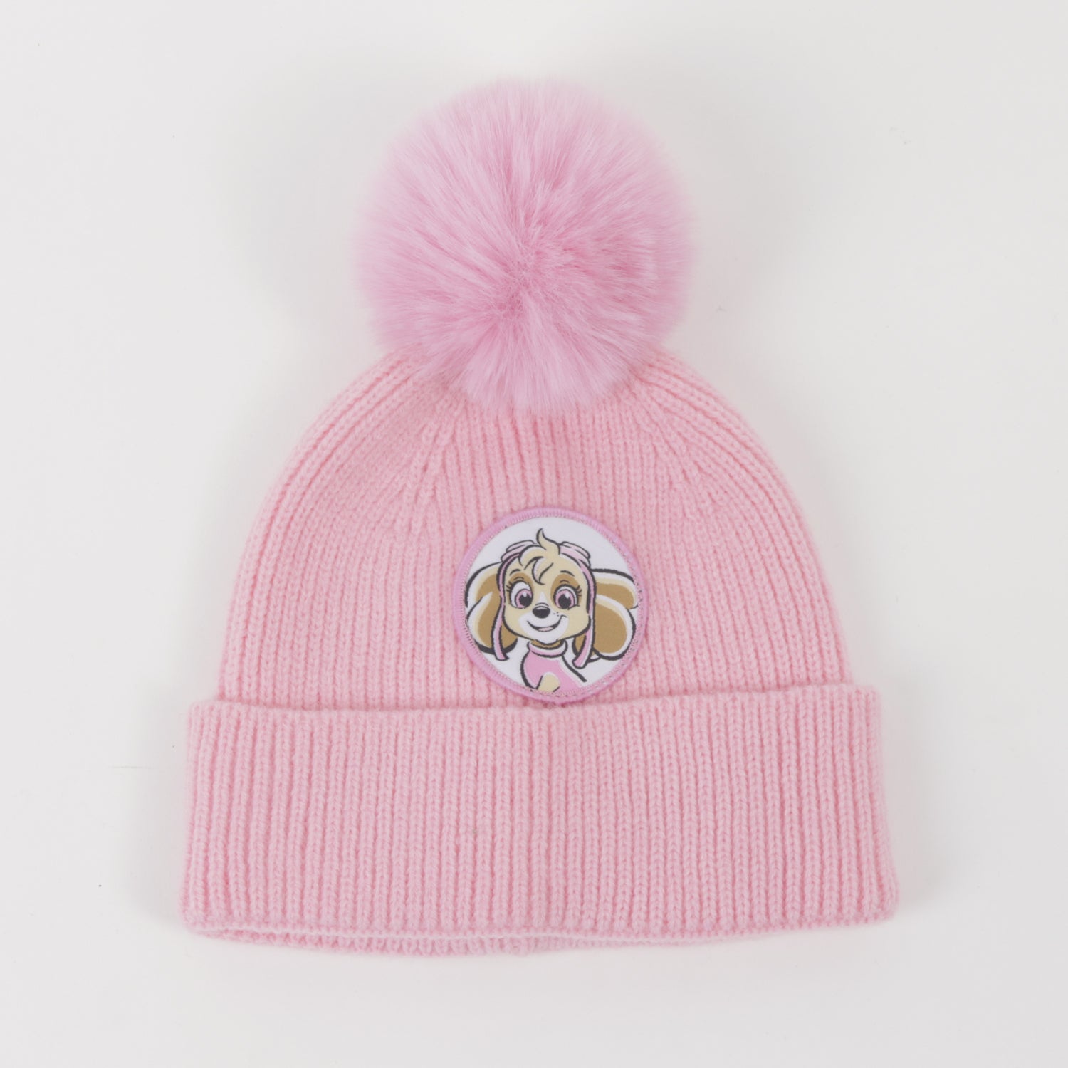 Gorro con Pompón Niña Skye Rosado Paw Patrol - Gorros Y Jockeys Chile | The Brands Club cl