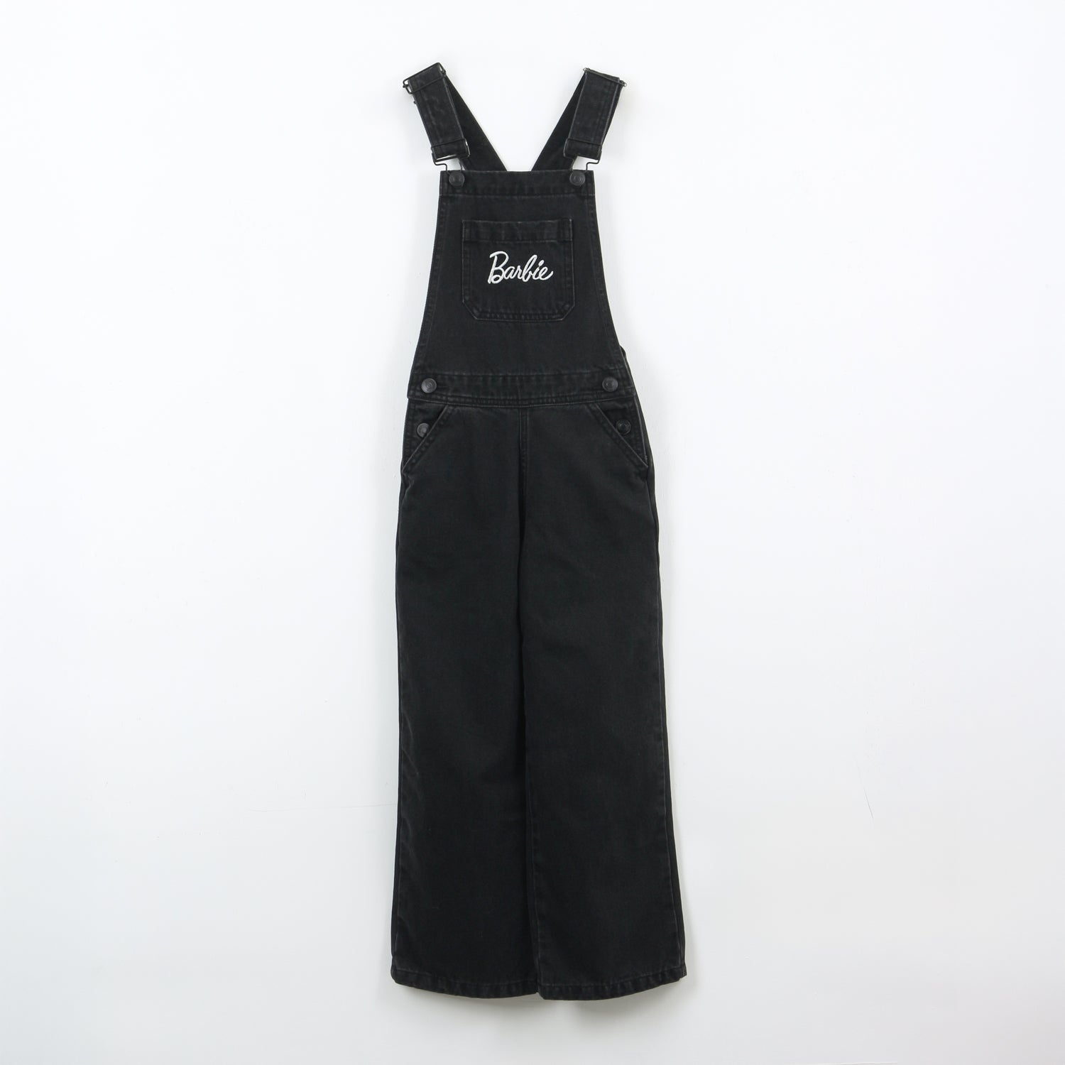 Jardinera Niña Denim Negro Logo Barbie - Jardineras Chile | The Brands Club cl