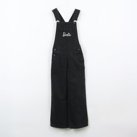 Jardinera Niña Denim Negro Logo Barbie - Jardineras Chile | The Brands Club cl