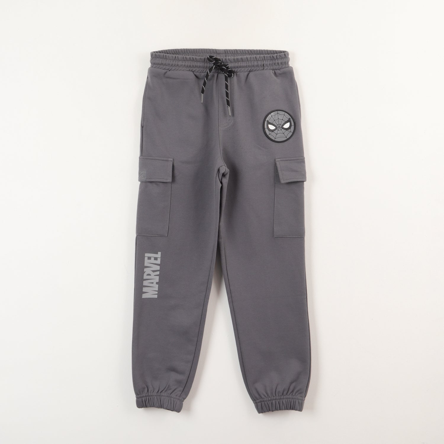 Pantalon De Buzo Niño Spiderman Logo Head Gris Marvel