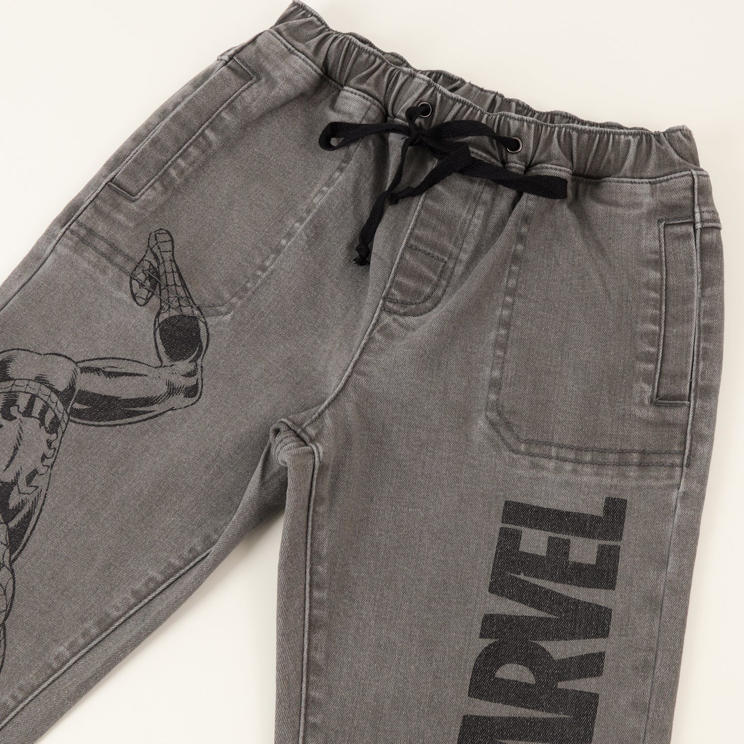 Jeans Niño Spiderman Personaje Gris Marvel