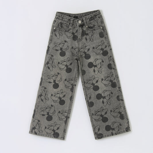 Jeans Niña Palazzo Full Print Minnie Gris Disney - Jeans Chile | The Brands Club cl
