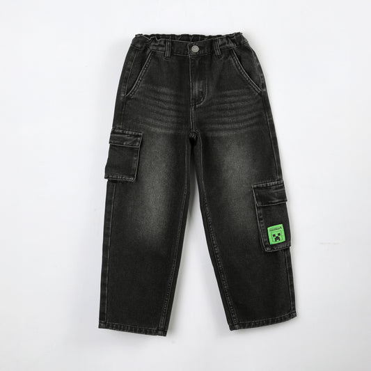 Jeans Niño Minecraft Cargo Negro - Jeans Chile | The Brands Club cl