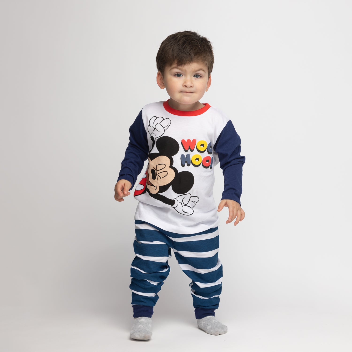 Pijama Niño Mickey Woo Hoo Blanco Disney