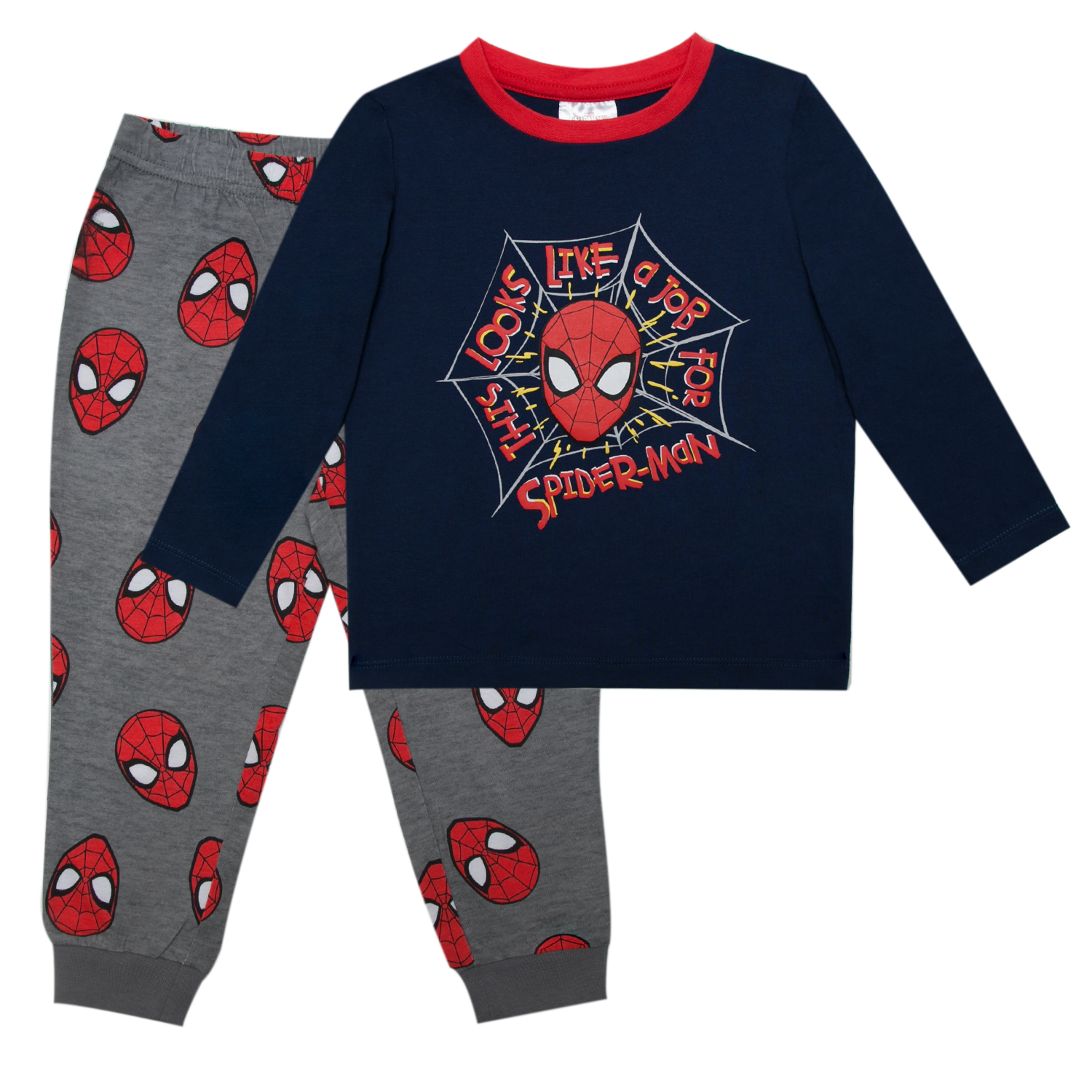 Pijama Niño Spiderman Looks Like Azul Marvel