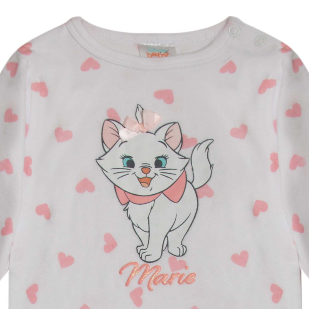 Enterito Bebe Los Aristogatos Hearts Blanco Disney
