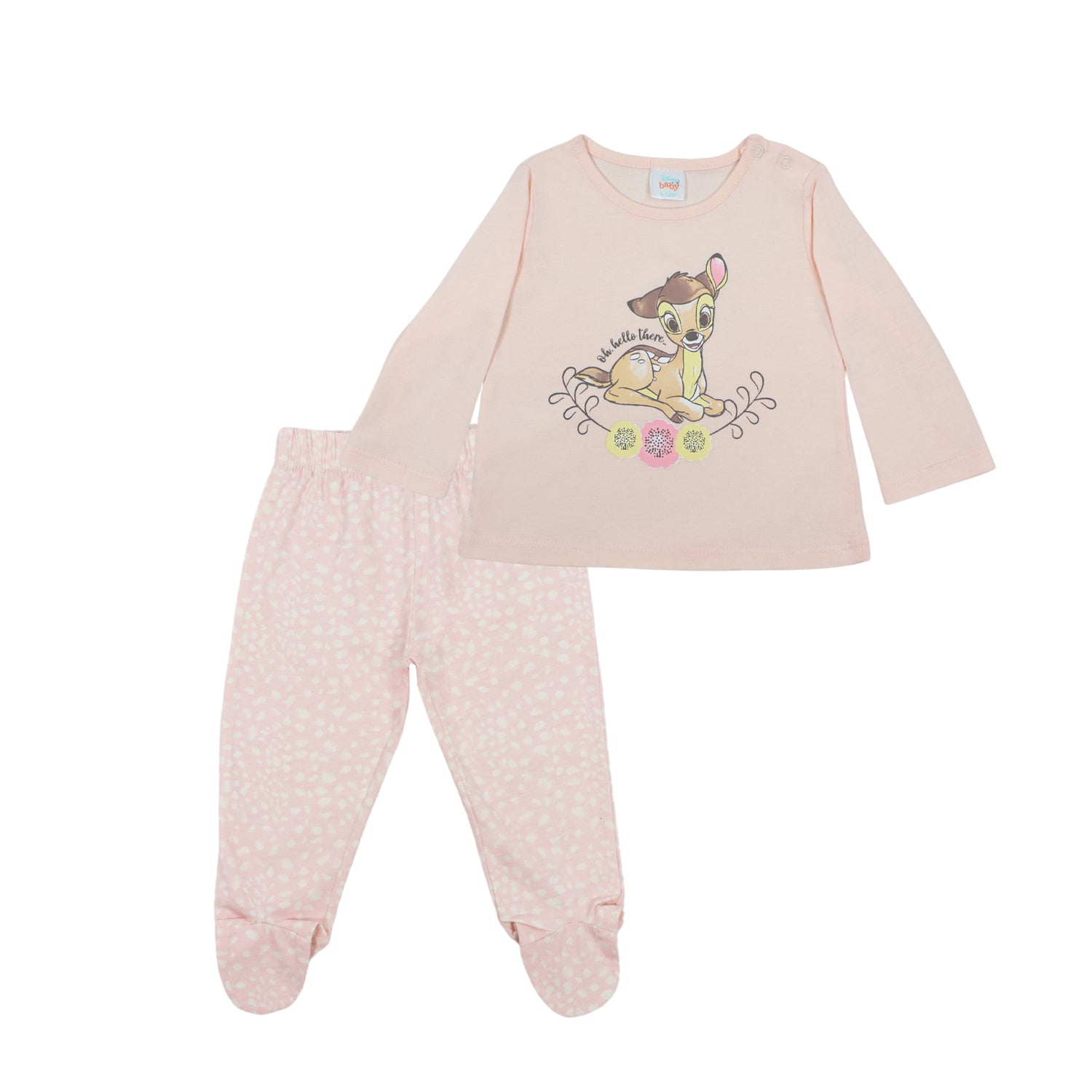 Pijama Bebe Bambi  Rosado Disney