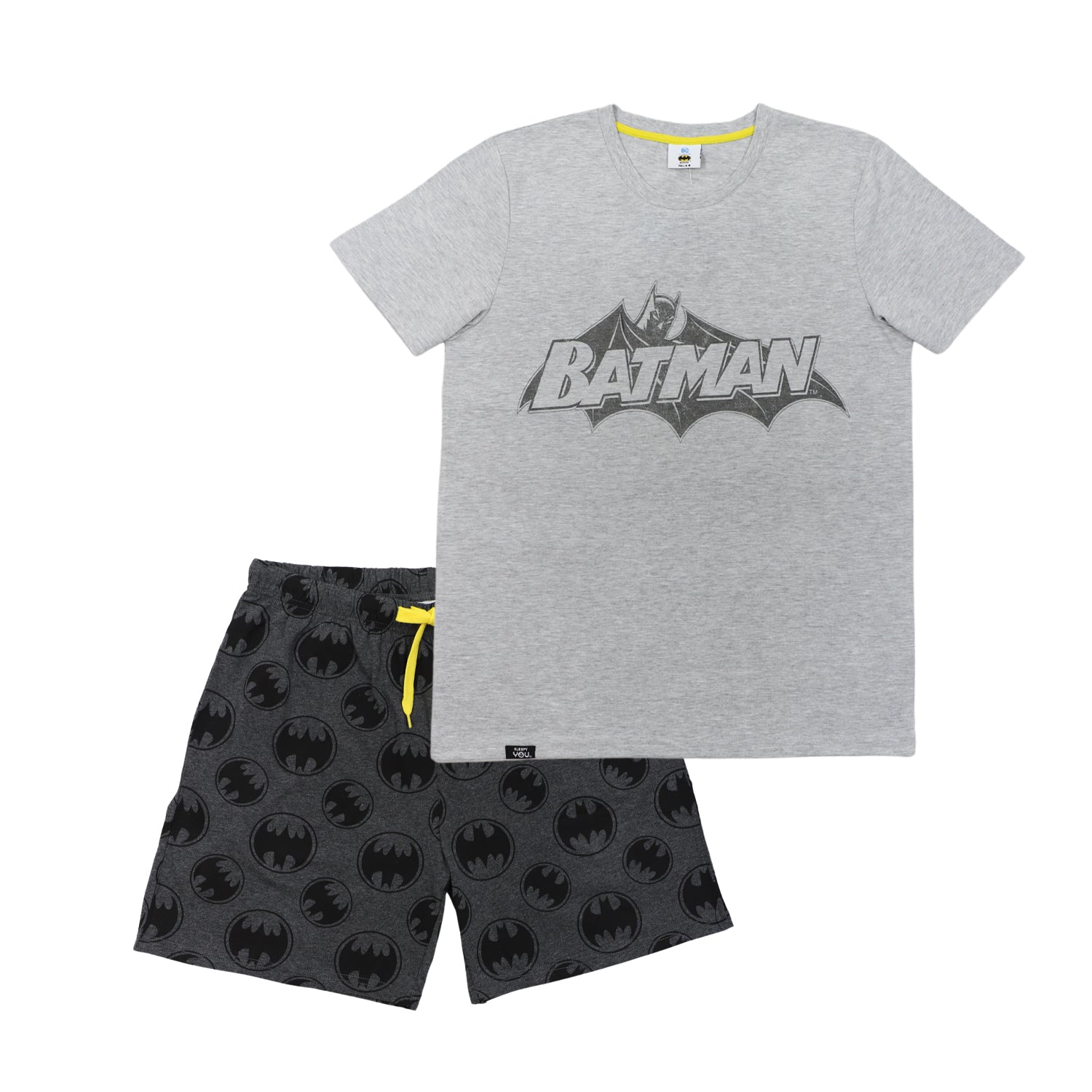 Pijama Hombre Batman Logo Gris DC Comics