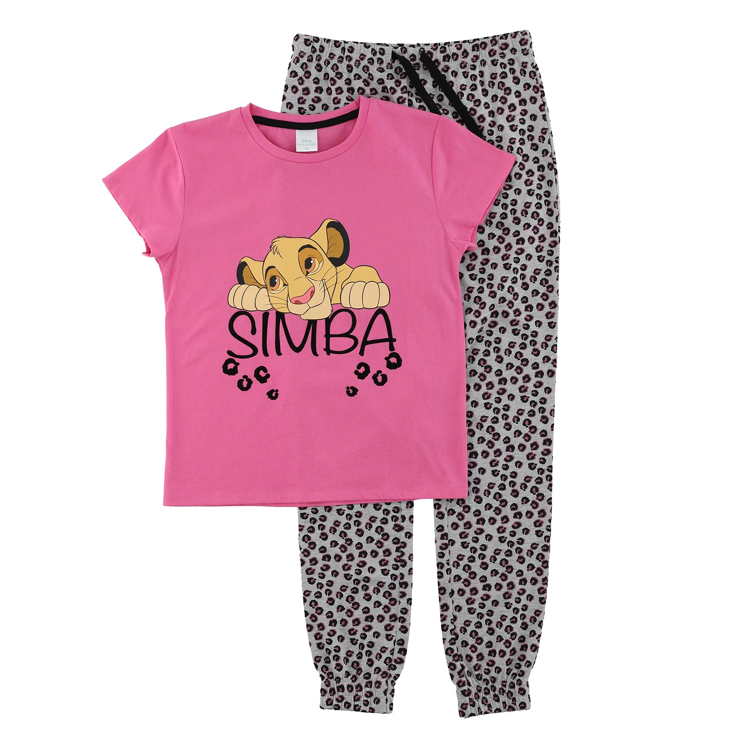 Pijama Niña Rey León Lay Down Rosado Disney