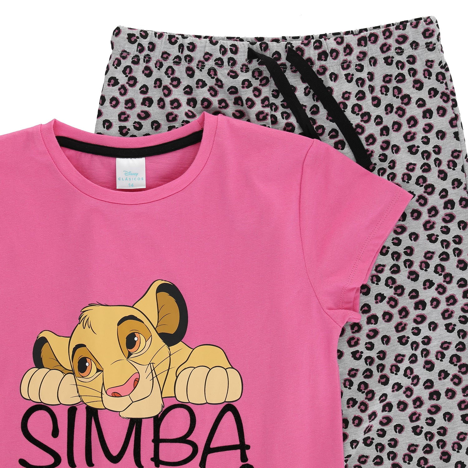 Pijama Niña Rey León Lay Down Rosado Disney