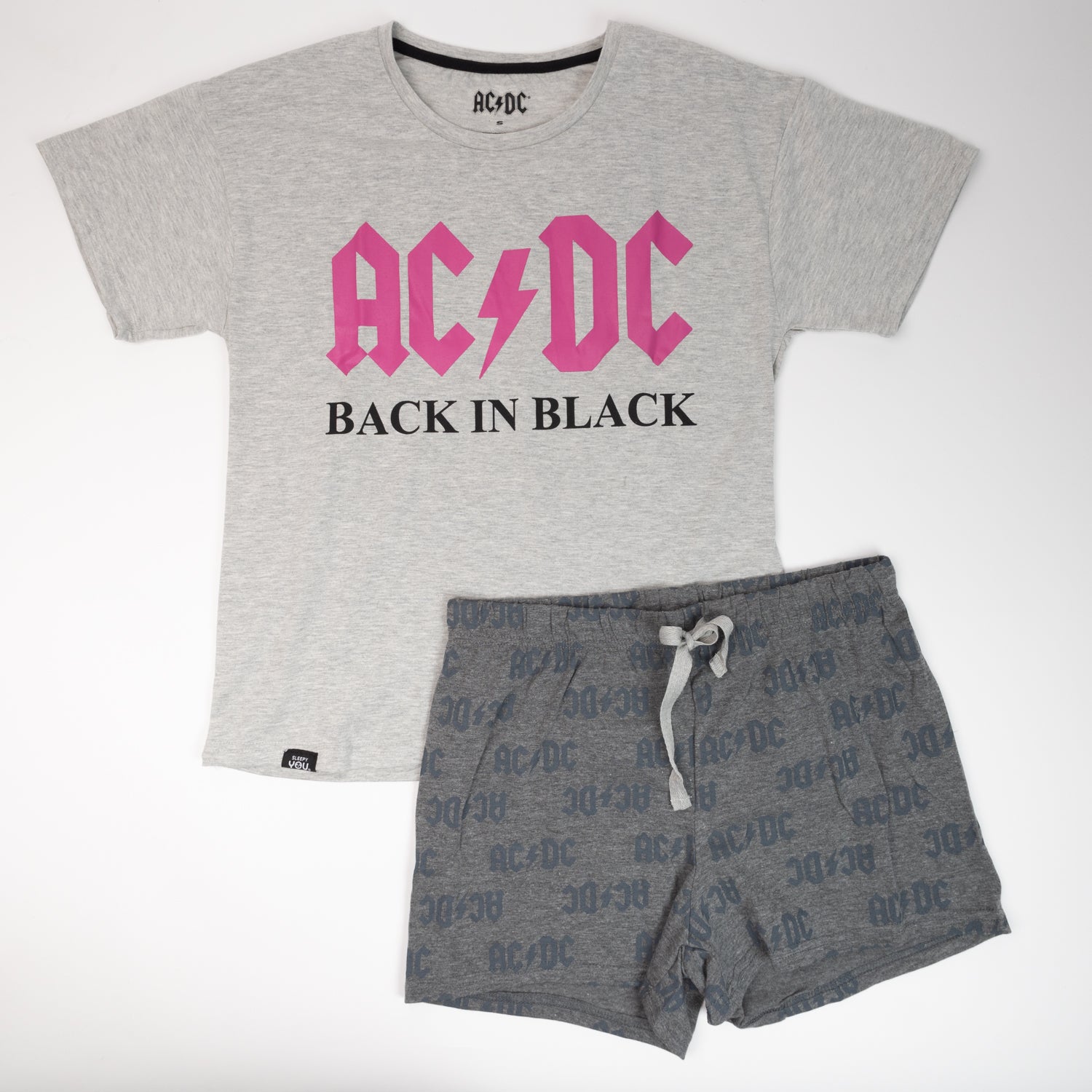 Pijama Mujer Print Gris AC/DC