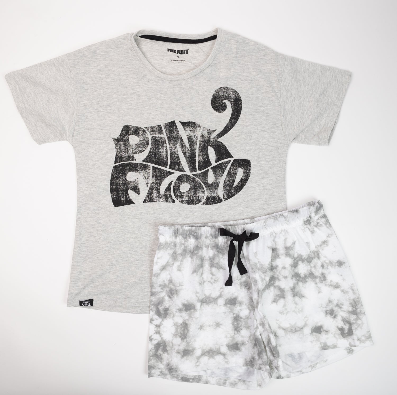 Pijama Mujer Tye Dye Gris Pink Floyd