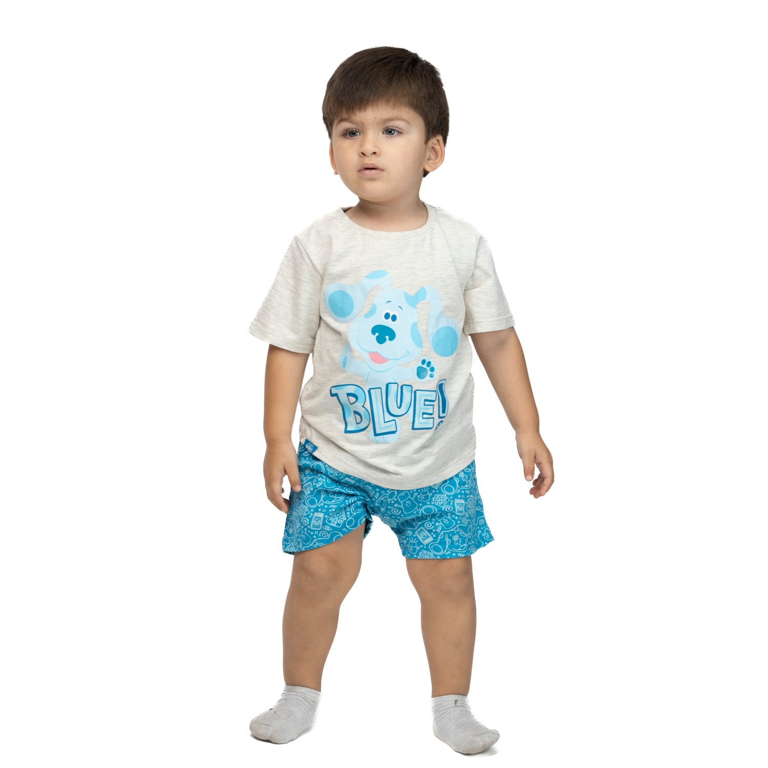 Pijama Niño Blue Azul Las Pistas de Blue