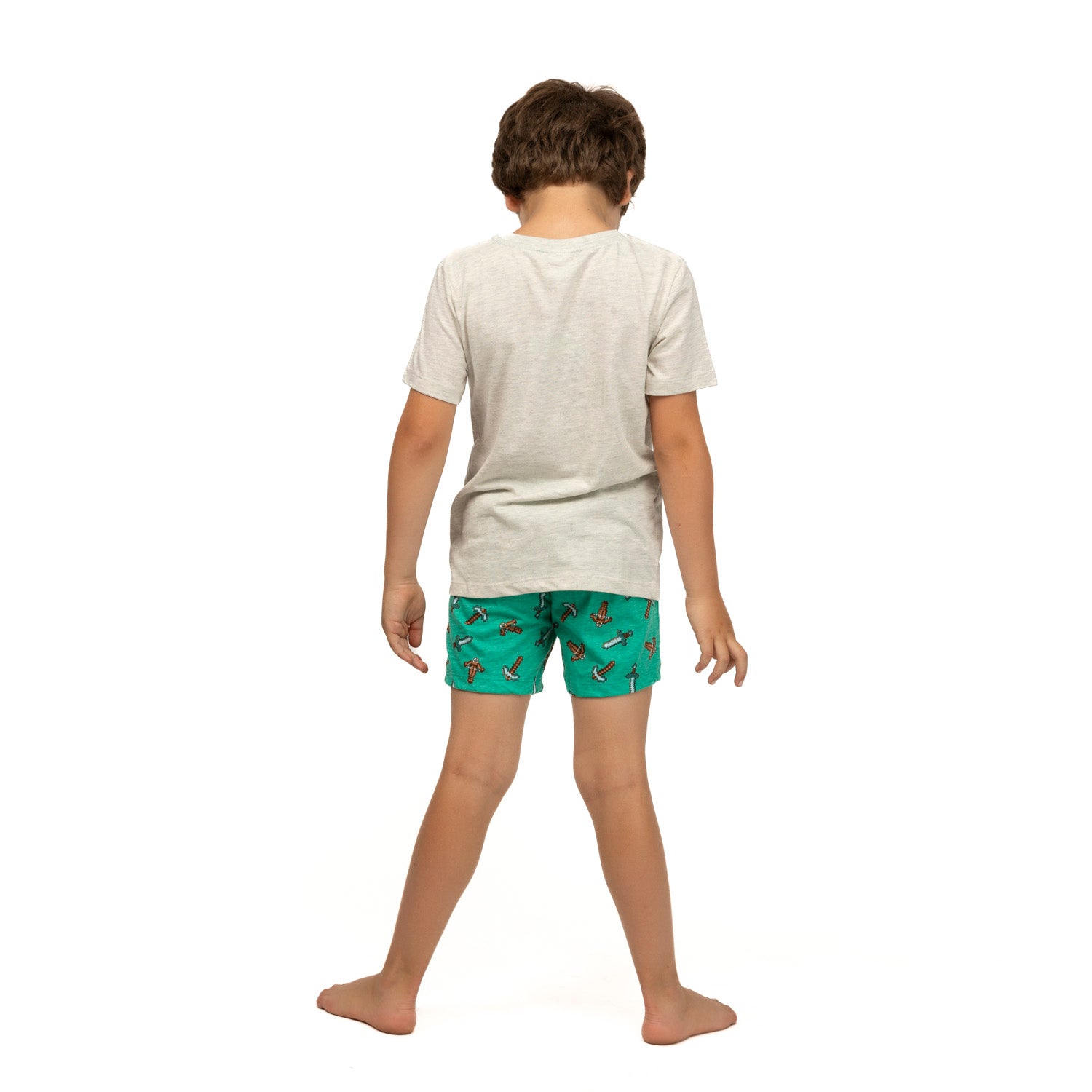 Pijama Niño SURVIVAL Gris Minecraft