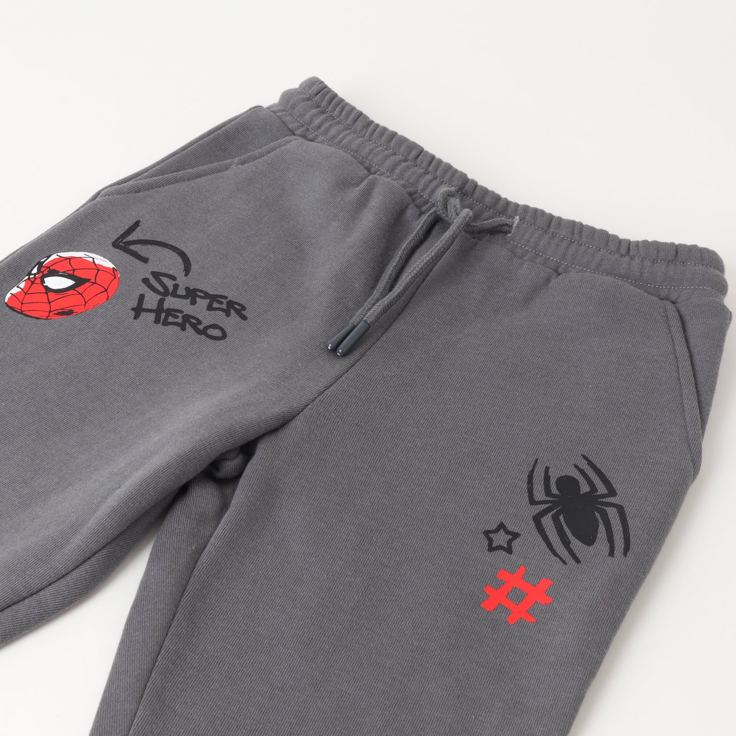 Pantalon De Buzo Niño Spiderman Super Hero Gris Marvel
