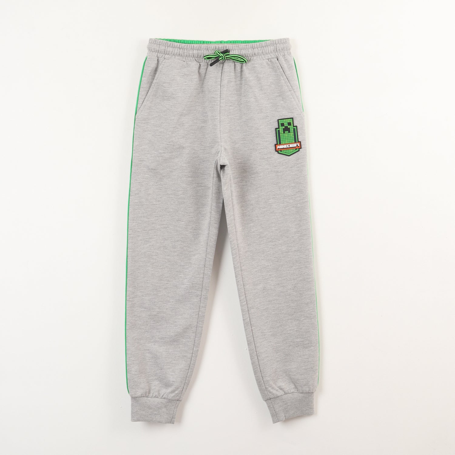 Pantalon De Buzo Niño Escudo Gris Minecraft
