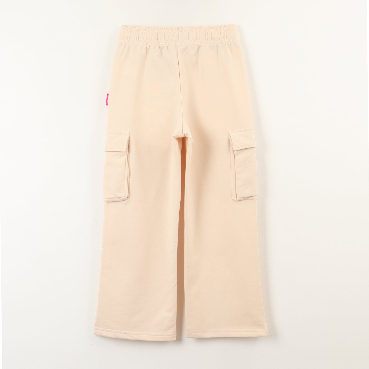 Pantalon Cargo De Buzo Niña Logo Beige Barbie