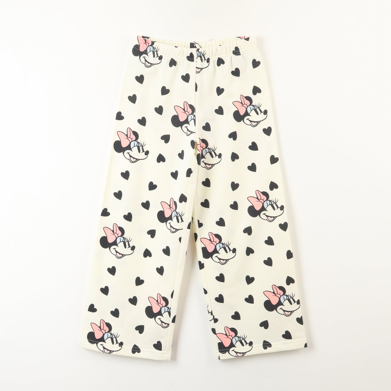 Pantalon Palazzo De Buzo Niña Minnie Love Beige Disney
